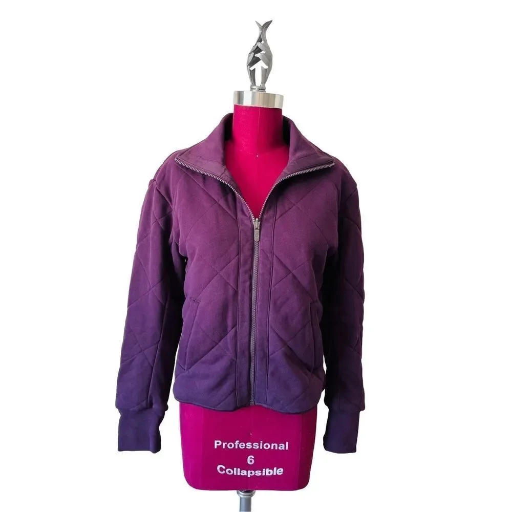 Lululemon Forever Warm Reversible Jacket in Cherry sz 6 - Picture 4 of 15